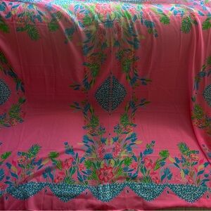 NEW Lilly Pulitzer Lux Pareo Chiffon Sarong Casa Jaguar 46"WX65"L